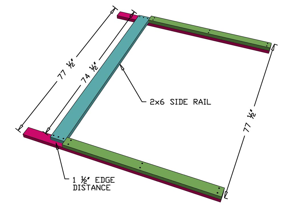 building loft bed legs