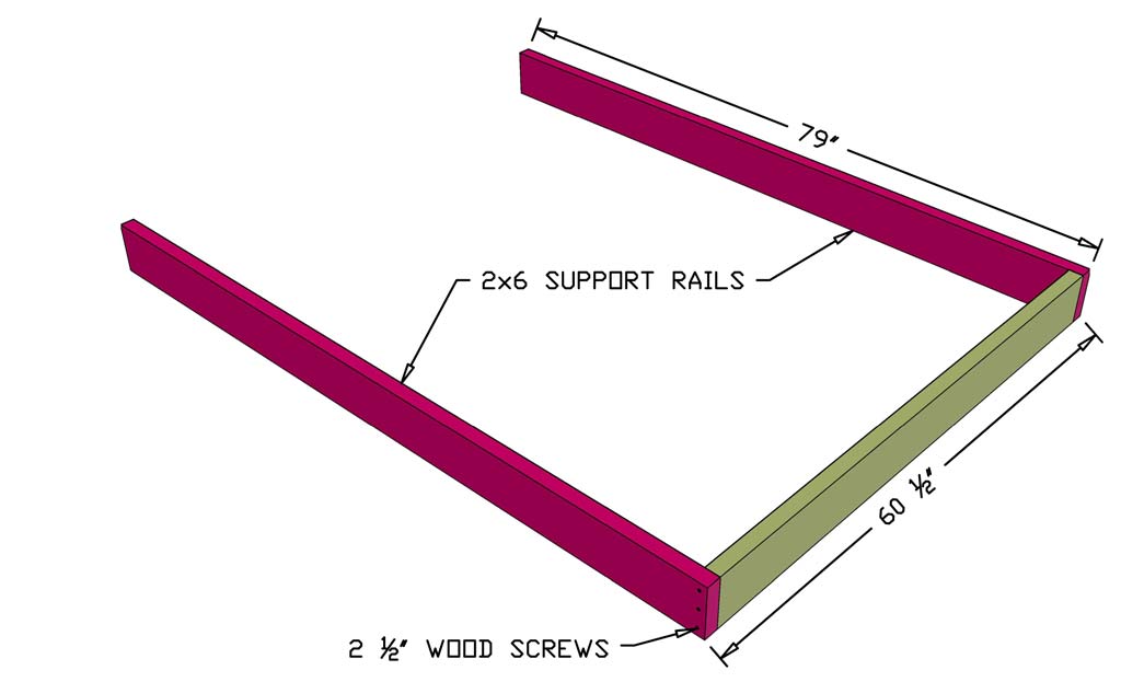 building a frame for DIY Floating bed