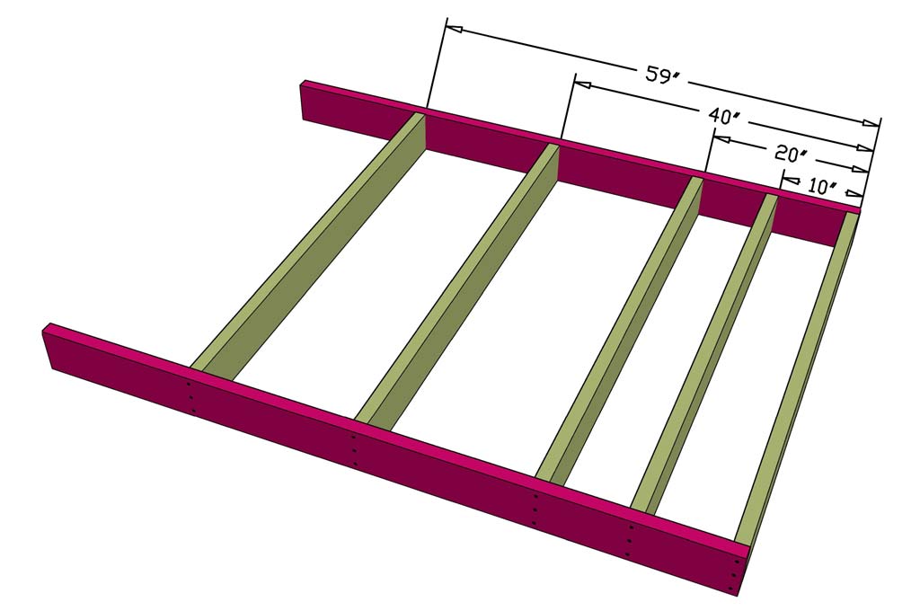 building a frame for DIY Floating bed