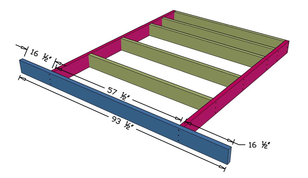 attaching backboard to DIY Floating bed